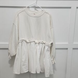 Free People Cream Mini Dress